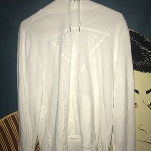 Guess White Triangle Logo Sweatshirt